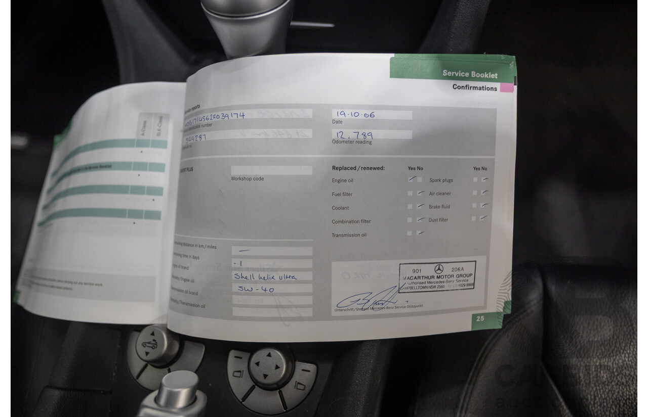 12/2004 Mercedes-Benz SLK350 R171 2d Convertible Tellurium Silver Metallic V6 3.5L