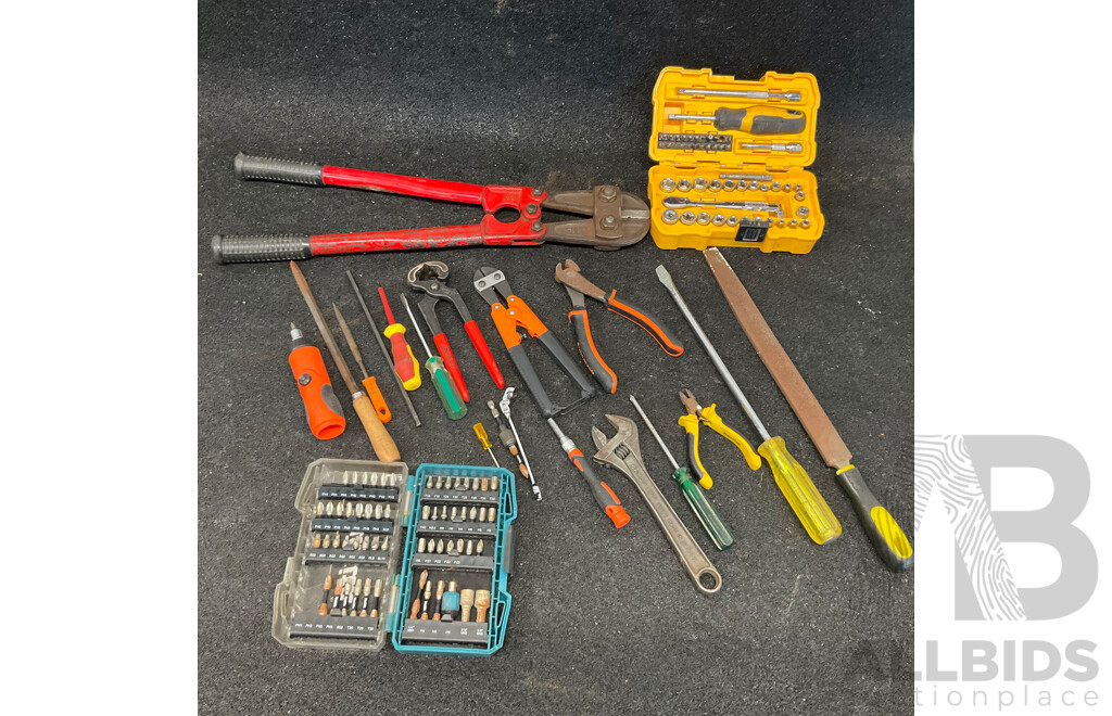 Assorted Hand Tools, Including MAKITA, DeWalt and Others