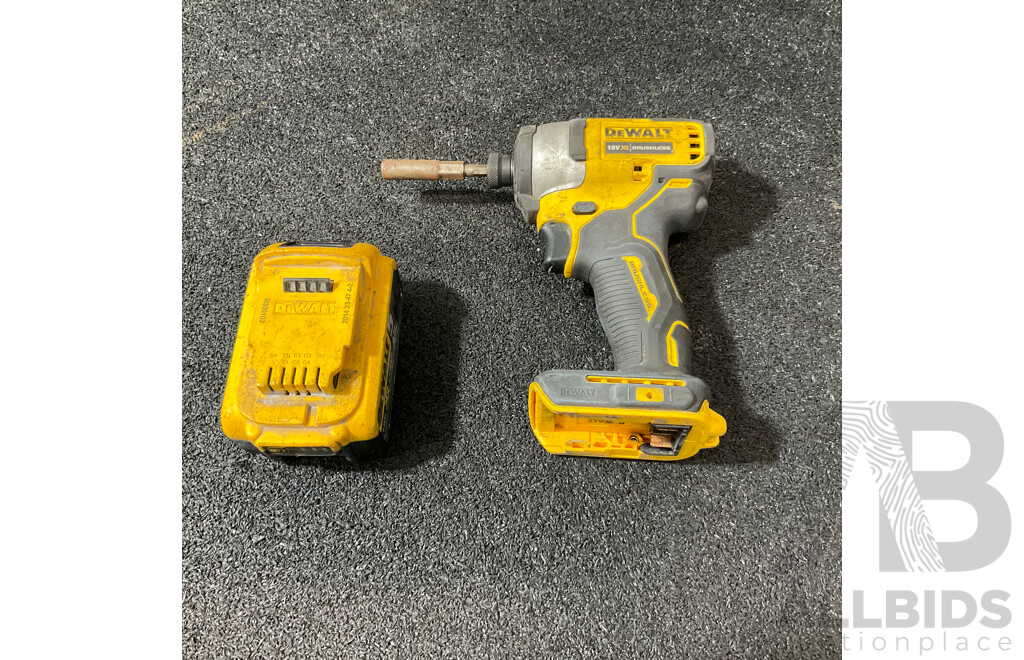 DEWALT XR Brushless Impact Driver (DSF809) with 18V  5.0Ah Battery