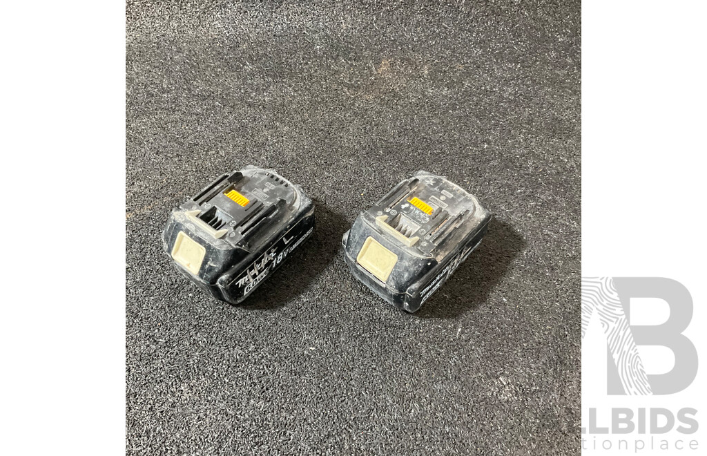 MAKITA 18v 6.0Ah Battery - Lot of 2