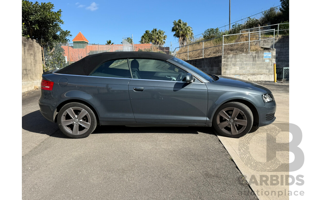 01/2009 Audi A3 1.8 TFSI ATTRACTION FWD 8P 2D Convertible Meteor Gray Pearlescent 1.8L
