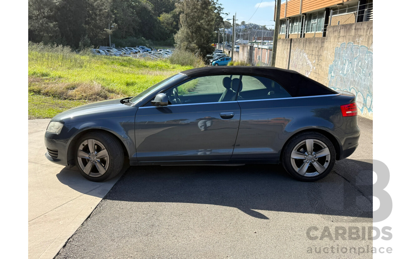 01/2009 Audi A3 1.8 TFSI ATTRACTION FWD 8P 2D Convertible Meteor Gray Pearlescent 1.8L