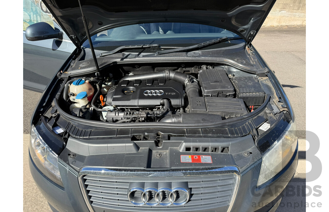 01/2009 Audi A3 1.8 TFSI ATTRACTION FWD 8P 2D Convertible Meteor Gray Pearlescent 1.8L