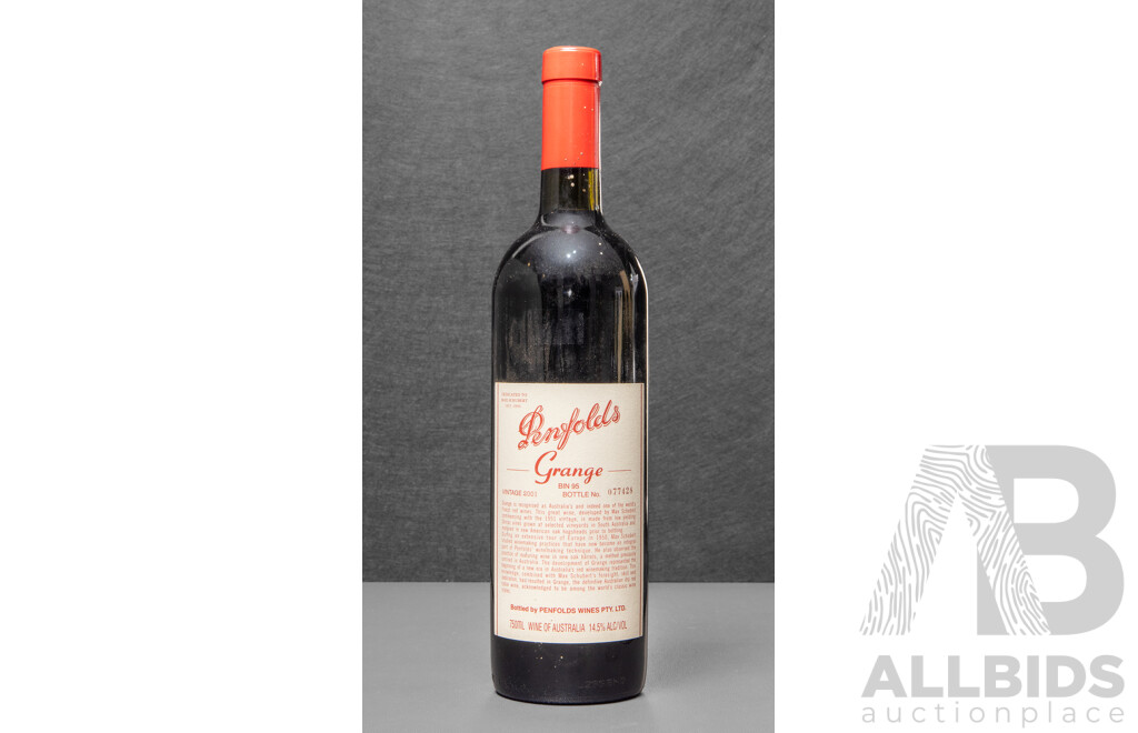 2001 Penfolds Grange Bin 95 Shiraz