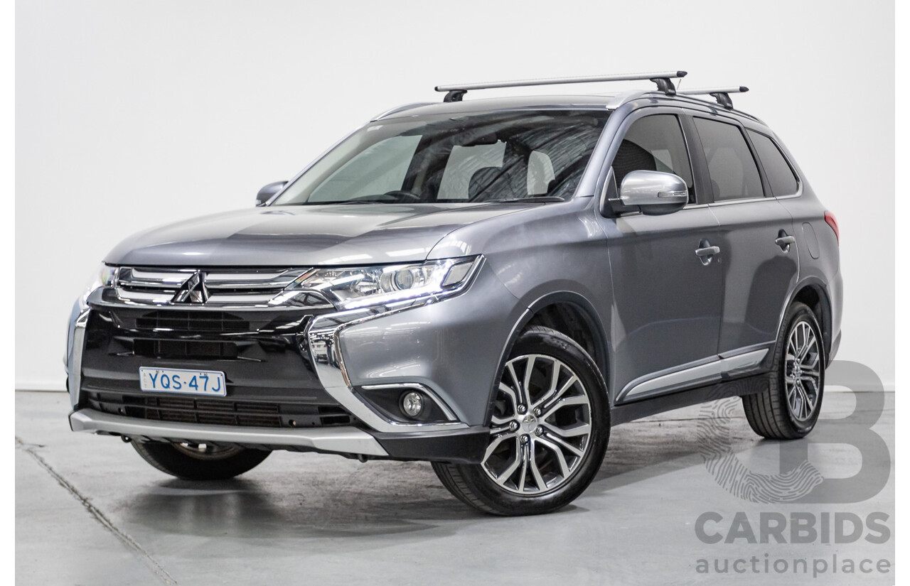 2/2016 Mitsubishi Outlander XLS (4x4) ZK MY16 4d Wagon Titanium Grey Metallic Turbo Diesel 2.3L - 7 Seater