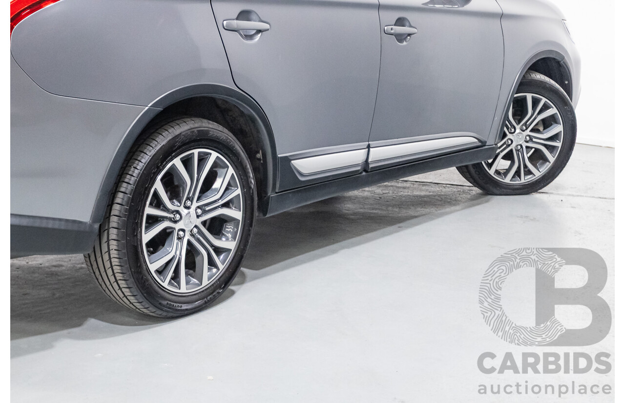 2/2016 Mitsubishi Outlander XLS (4x4) ZK MY16 4d Wagon Titanium Grey Metallic Turbo Diesel 2.3L - 7 Seater