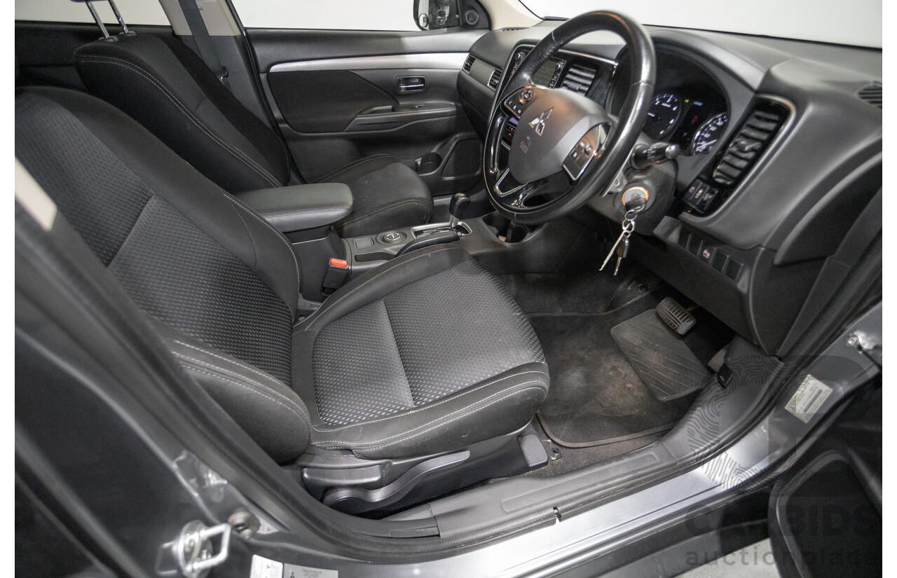 2/2016 Mitsubishi Outlander XLS (4x4) ZK MY16 4d Wagon Titanium Grey Metallic Turbo Diesel 2.3L - 7 Seater