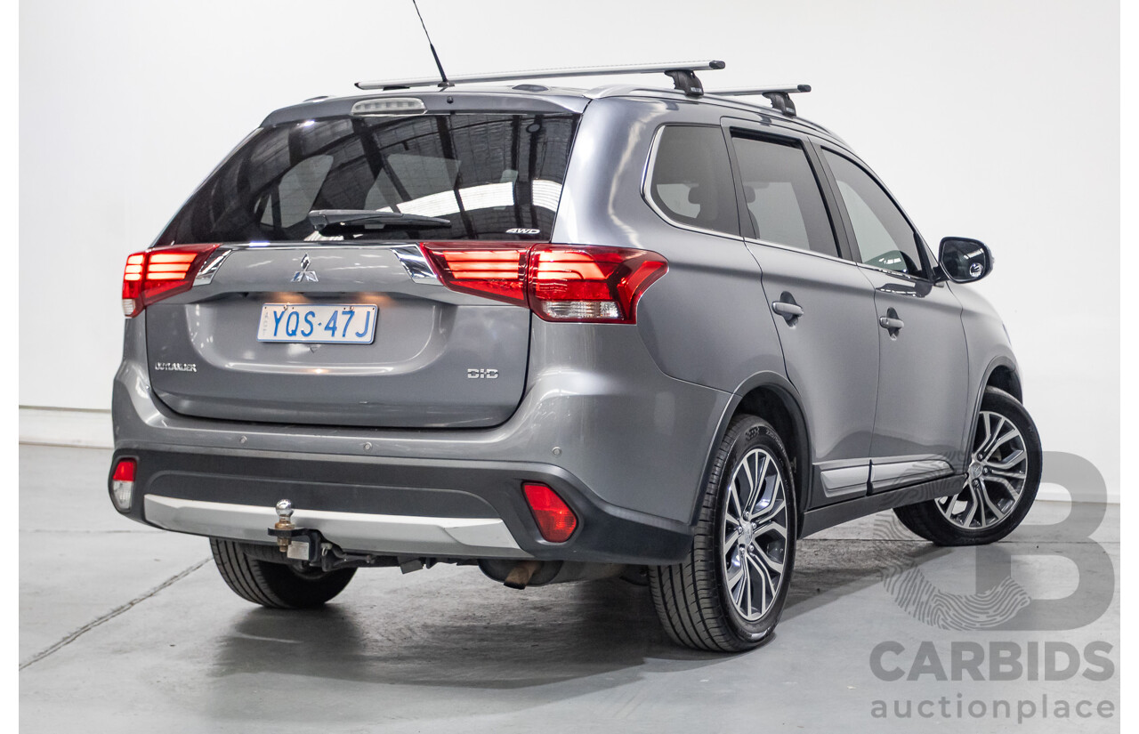 2/2016 Mitsubishi Outlander XLS (4x4) ZK MY16 4d Wagon Titanium Grey Metallic Turbo Diesel 2.3L - 7 Seater