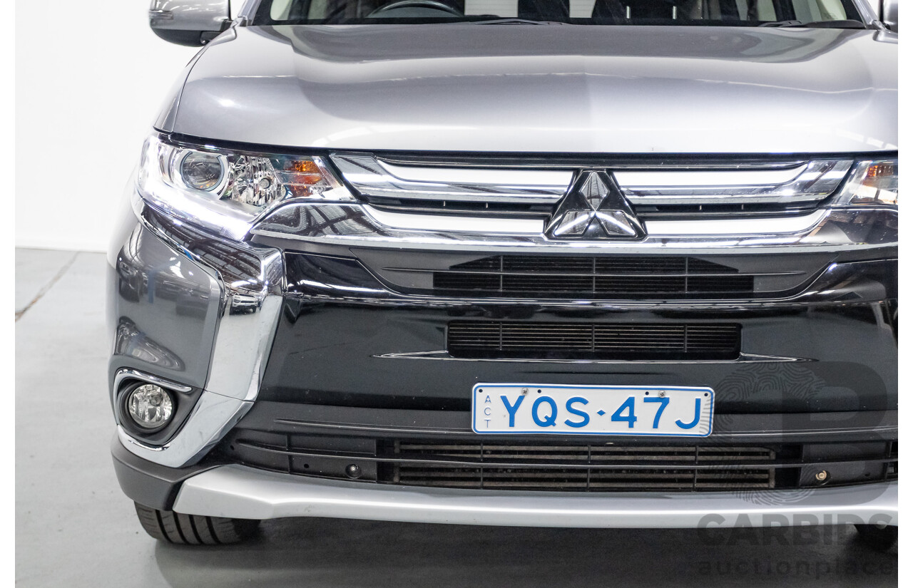2/2016 Mitsubishi Outlander XLS (4x4) ZK MY16 4d Wagon Titanium Grey Metallic Turbo Diesel 2.3L - 7 Seater