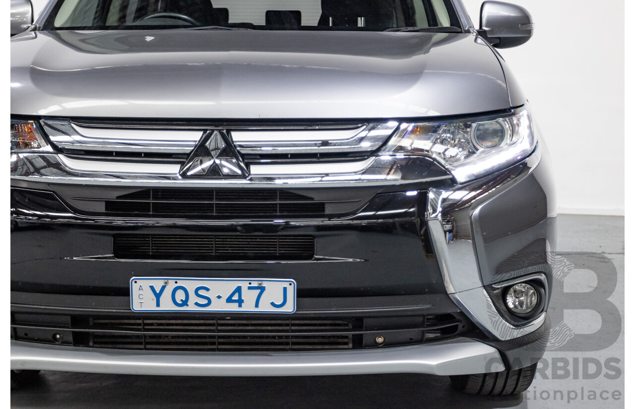 2/2016 Mitsubishi Outlander XLS (4x4) ZK MY16 4d Wagon Titanium Grey Metallic Turbo Diesel 2.3L - 7 Seater