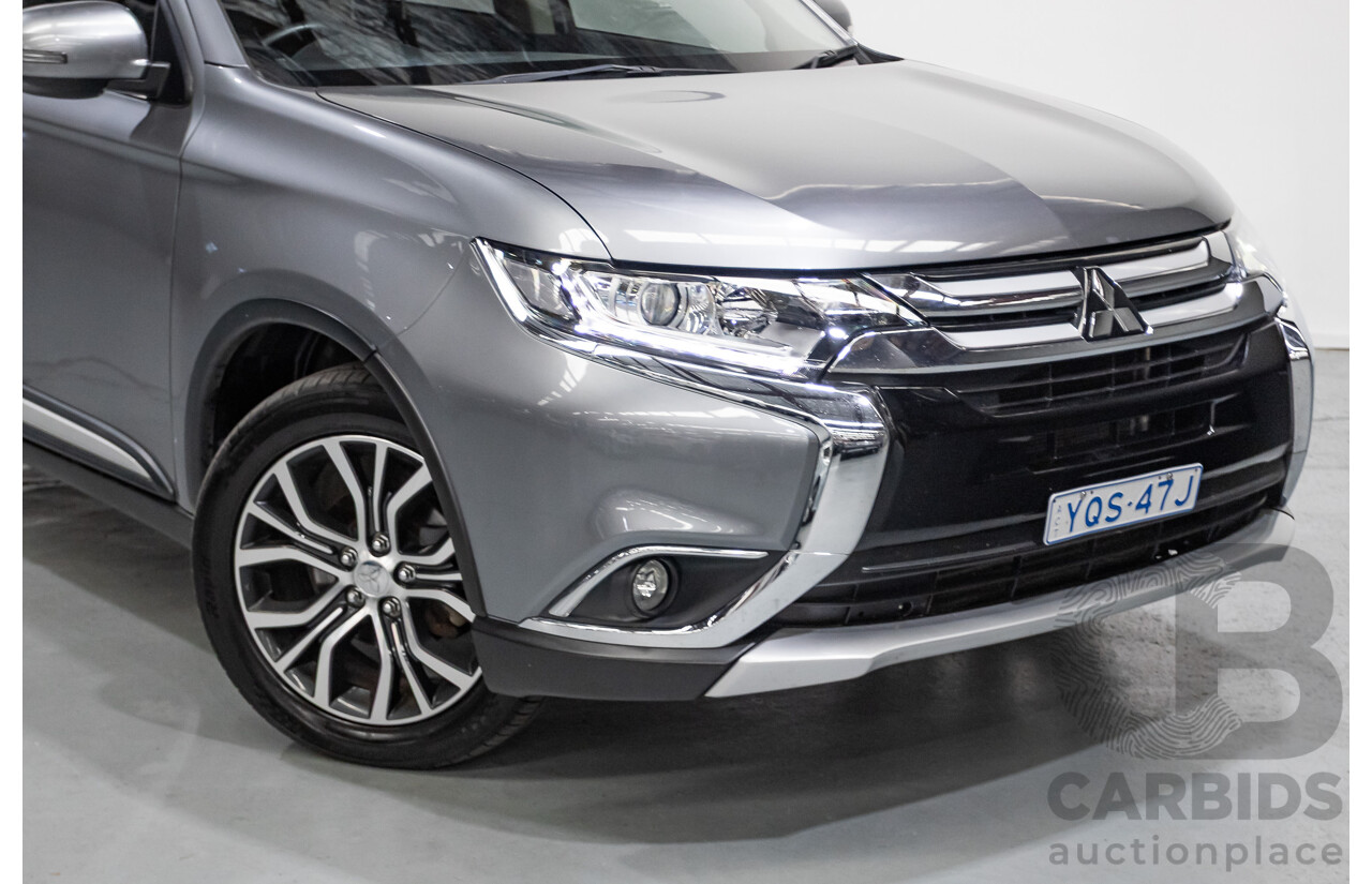 2/2016 Mitsubishi Outlander XLS (4x4) ZK MY16 4d Wagon Titanium Grey Metallic Turbo Diesel 2.3L - 7 Seater
