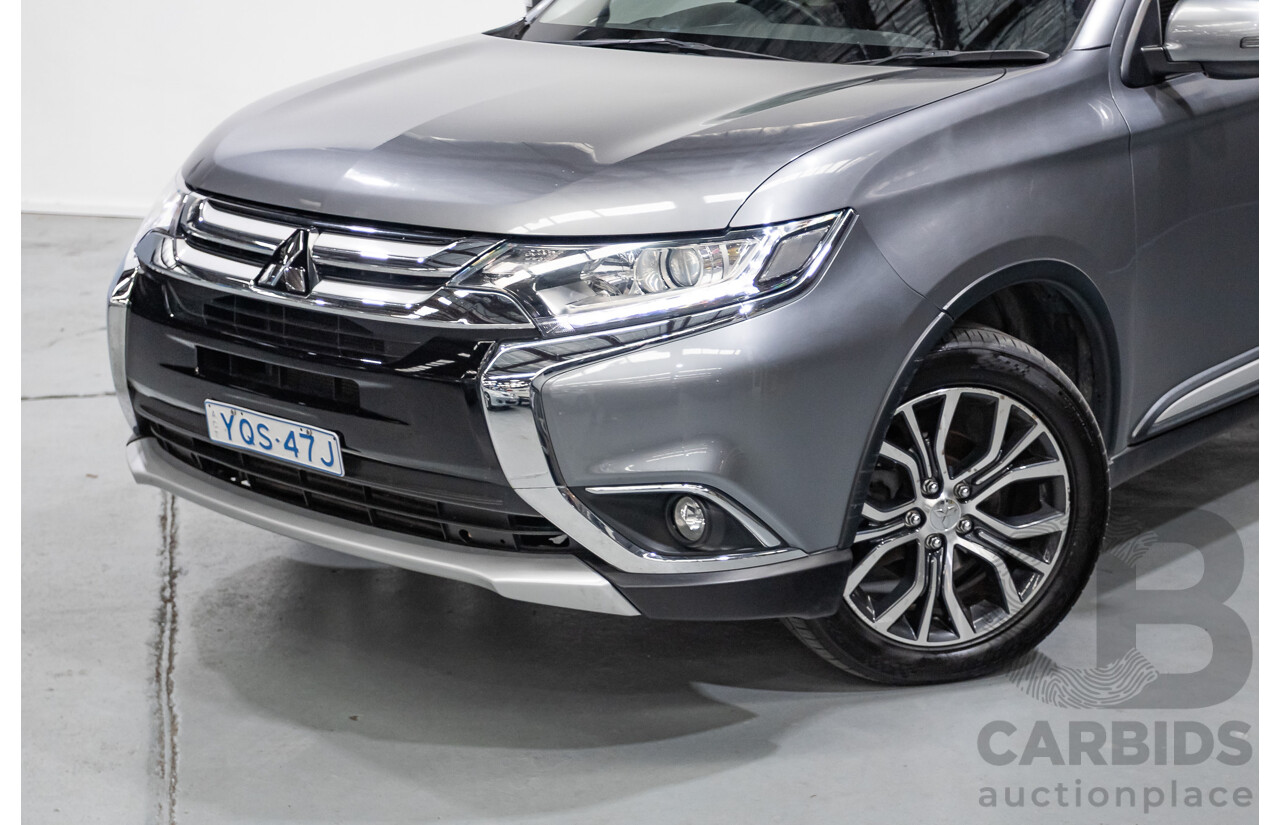 2/2016 Mitsubishi Outlander XLS (4x4) ZK MY16 4d Wagon Titanium Grey Metallic Turbo Diesel 2.3L - 7 Seater