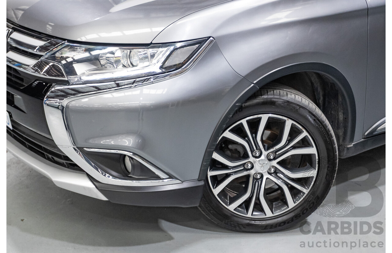 2/2016 Mitsubishi Outlander XLS (4x4) ZK MY16 4d Wagon Titanium Grey Metallic Turbo Diesel 2.3L - 7 Seater