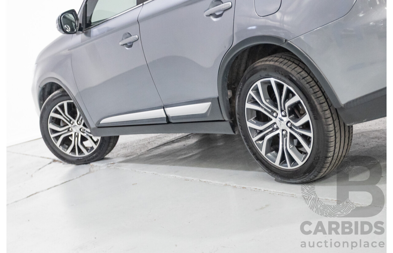 2/2016 Mitsubishi Outlander XLS (4x4) ZK MY16 4d Wagon Titanium Grey Metallic Turbo Diesel 2.3L - 7 Seater