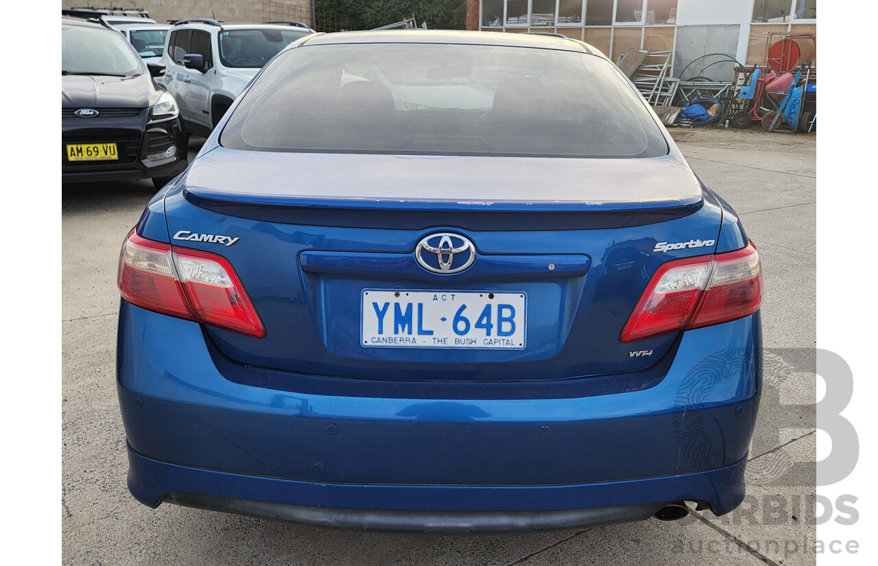 10/2006 Toyota Camry Sportivo ACV40R 4d Sedan Blue 2.4L