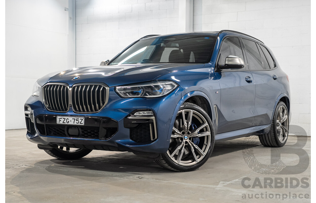 8/2020 BMW X5 M50i (AWD) G05 4d Wagon Phytonic Blue Metallic Twin Turbo V8 4.4L