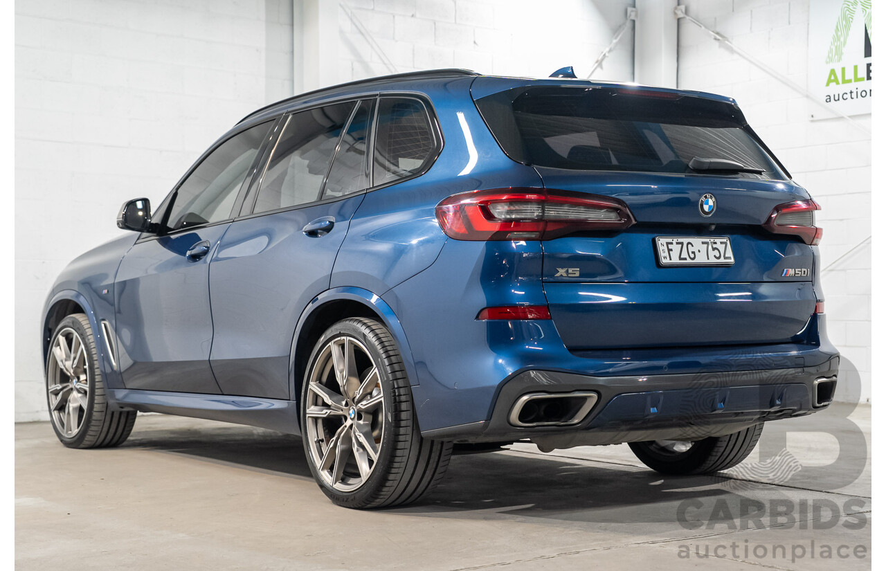 8/2020 BMW X5 M50i (AWD) G05 4d Wagon Phytonic Blue Metallic Twin Turbo V8 4.4L
