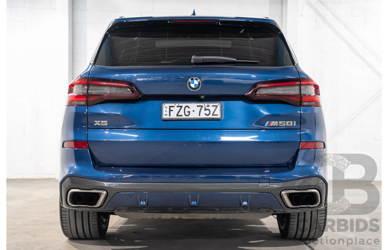 8/2020 BMW X5 M50i (AWD) G05 4d Wagon Phytonic Blue Metallic Twin Turbo V8 4.4L