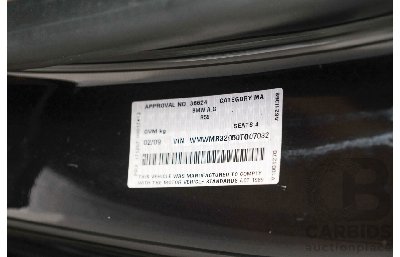 2/2009 Mini Cooper Cabrio R52 2d Cabriolet 1.6L