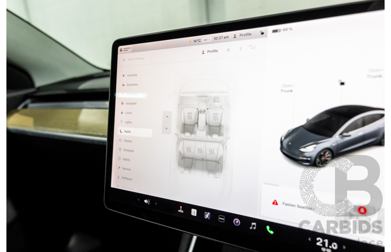 10/2019 Tesla Model 3 Perfomance AWD MY19 Update 5d Sedan Midnight Grey Metallic