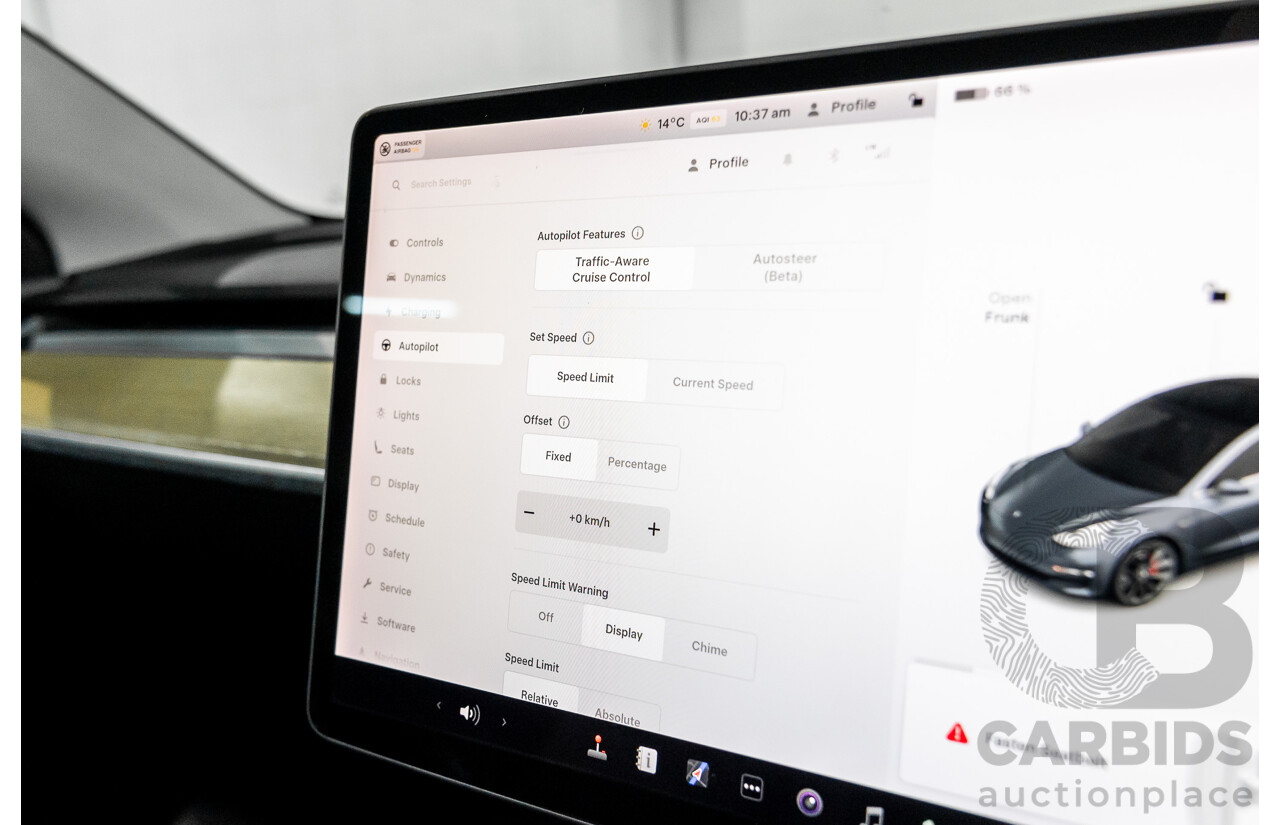 10/2019 Tesla Model 3 Perfomance AWD MY19 Update 5d Sedan Midnight Grey Metallic