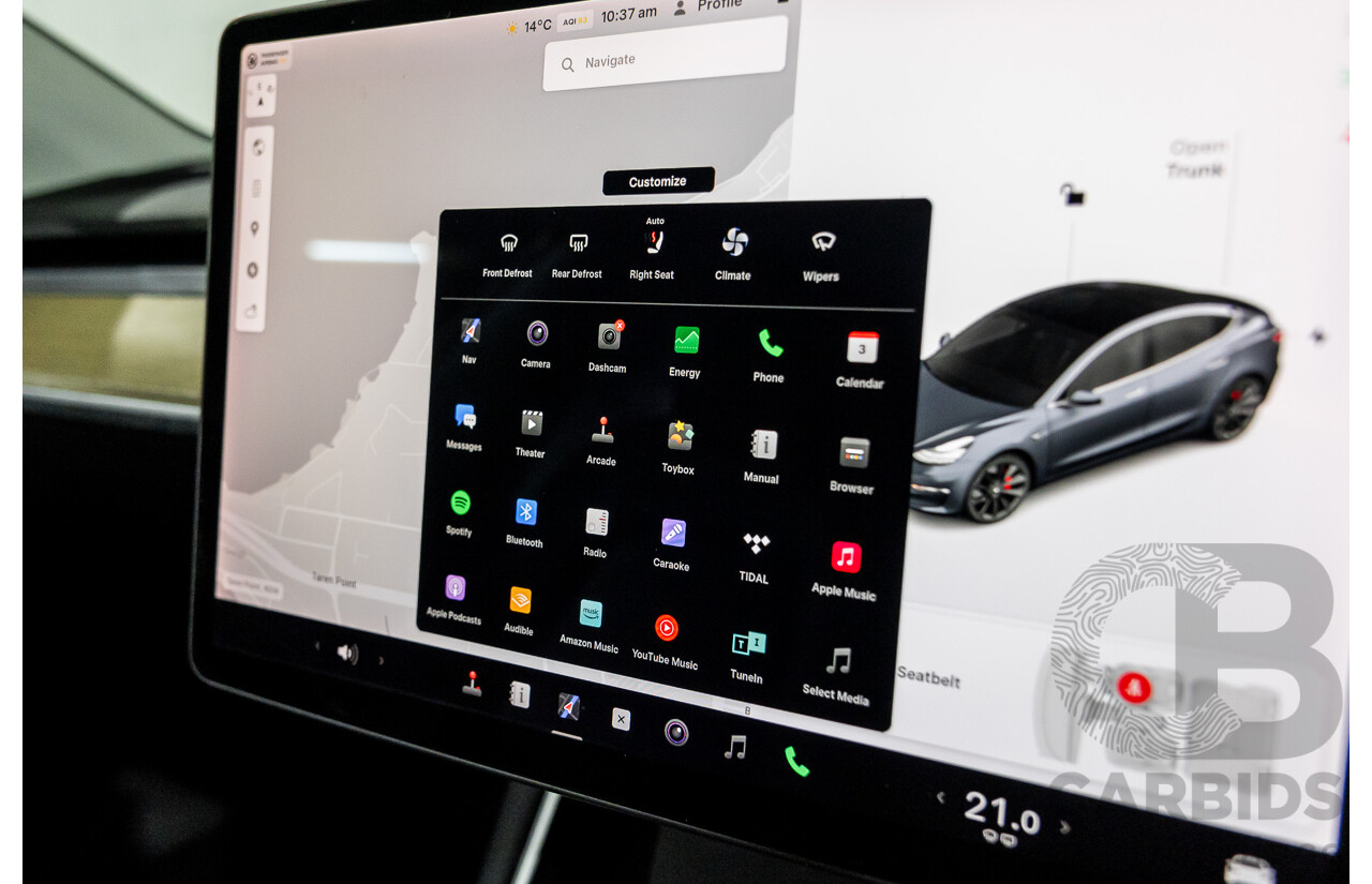 10/2019 Tesla Model 3 Perfomance AWD MY19 Update 5d Sedan Midnight Grey Metallic