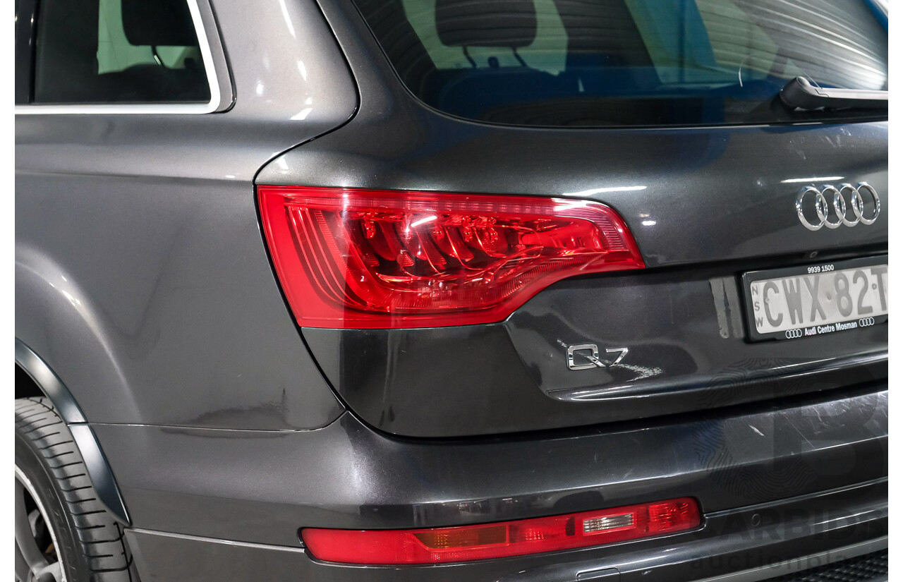 12/2014 Audi Q7 3.0 TDI Quattro (AWD) MY14 4d Wagon Grey Turbo Diesel V6 3.0L