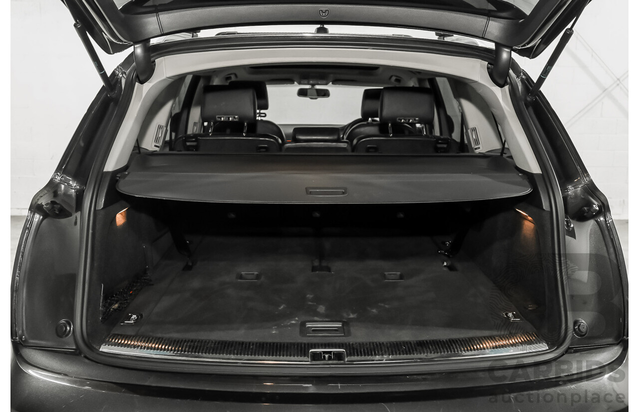 12/2014 Audi Q7 3.0 TDI Quattro (AWD) MY14 4d Wagon Grey Turbo Diesel V6 3.0L