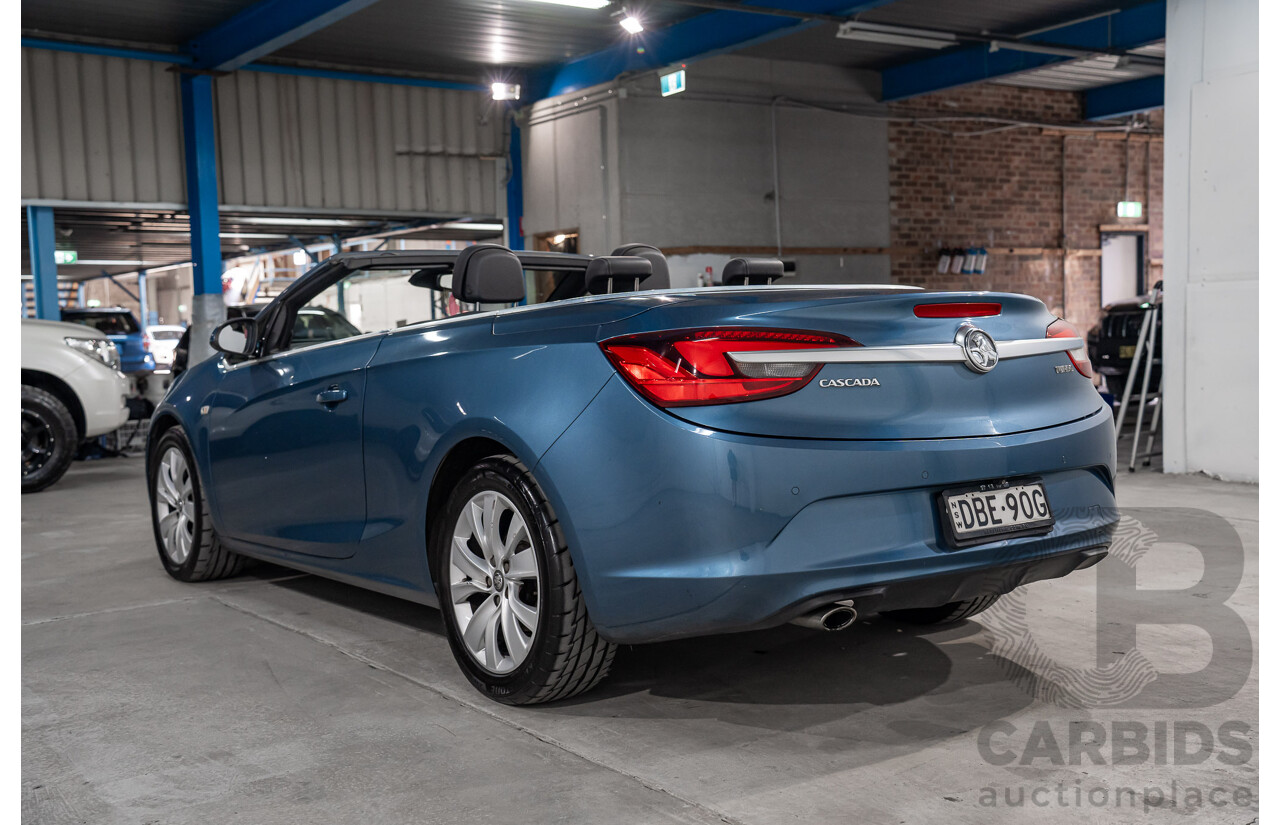10/2015 Holden Cascada CJ MY16 2D Convertible Blue Turbo 1.6L