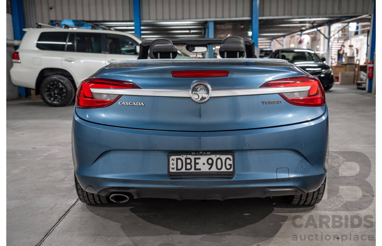 10/2015 Holden Cascada CJ MY16 2D Convertible Blue Turbo 1.6L