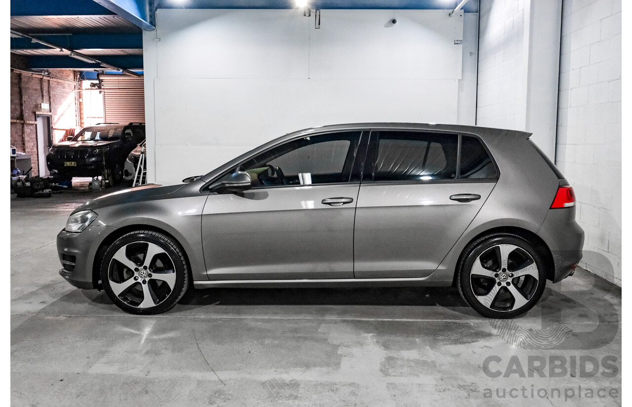 12/2013 Volkswagen Golf 90 TSI Comfortline AU MY14 5D Hatchback Grey Turbo 1.4L