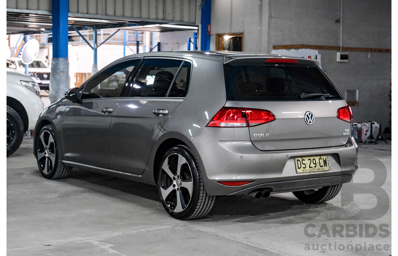 12/2013 Volkswagen Golf 90 TSI Comfortline AU MY14 5D Hatchback Grey Turbo 1.4L