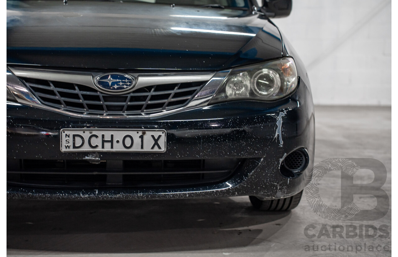 01/2009 Subaru Impreza R (AWD) MY09 5D Hatchback Black 2.0L