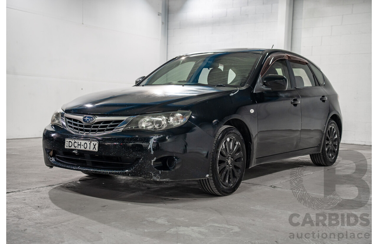 01/2009 Subaru Impreza R (AWD) MY09 5D Hatchback Black 2.0L