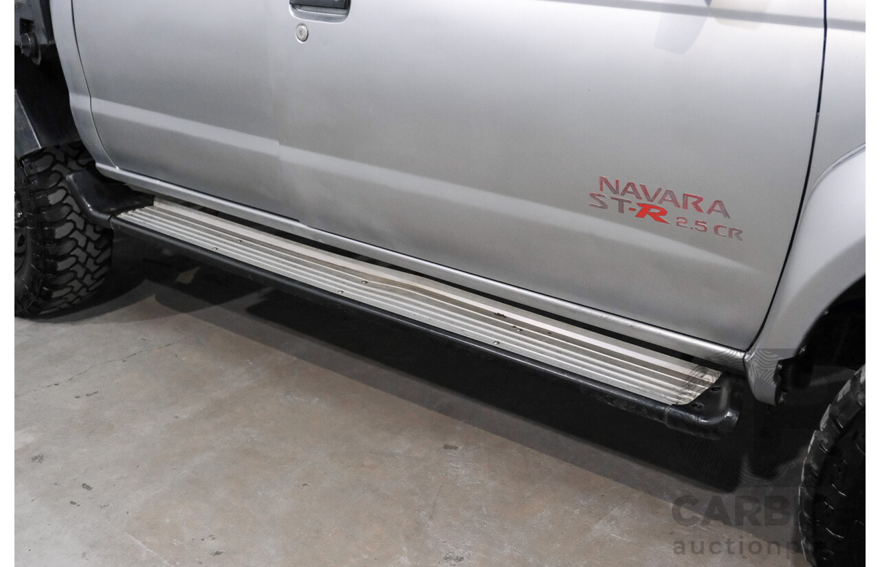 02/2012 Nissan Navara ST-R Special Edition (4x4) D22 Series 5 Dual Cab P/Up Silver 2.5L