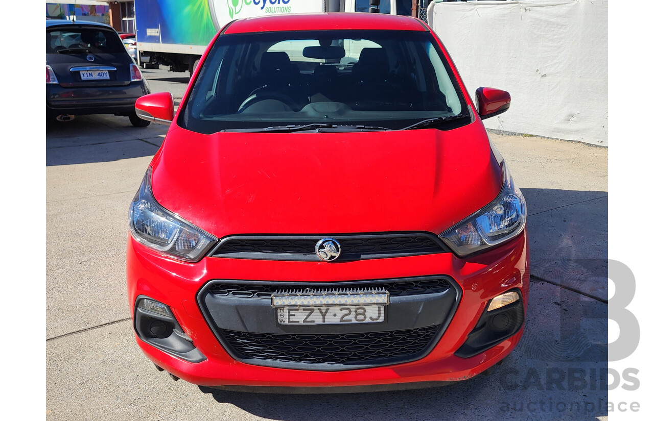 08/2017 Holden Barina Spark LS MP MY18 5d Hatchback Red 1.2L