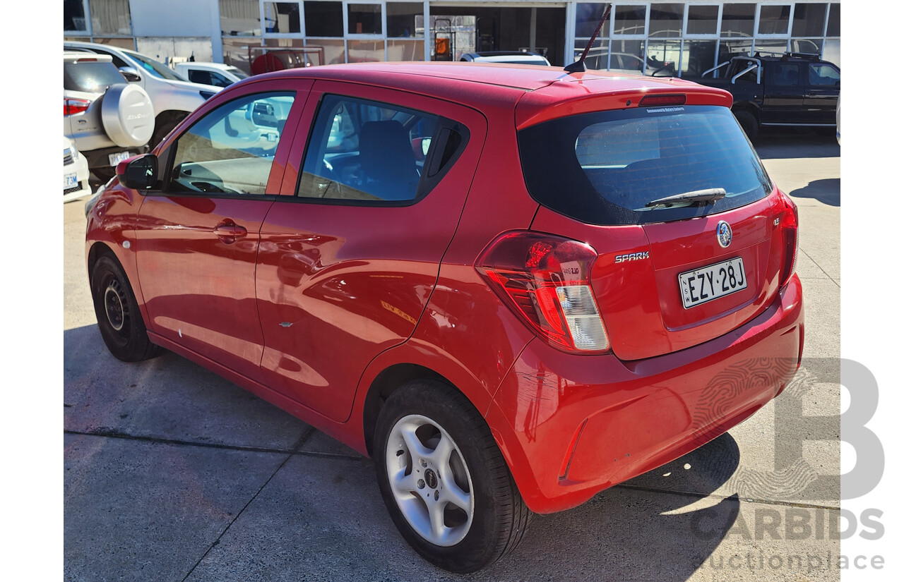 08/2017 Holden Barina Spark LS MP MY18 5d Hatchback Red 1.2L