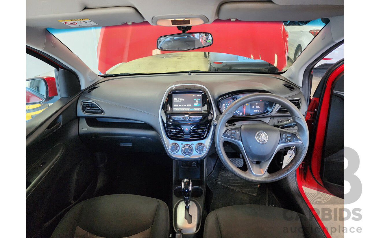 08/2017 Holden Barina Spark LS MP MY18 5d Hatchback Red 1.2L