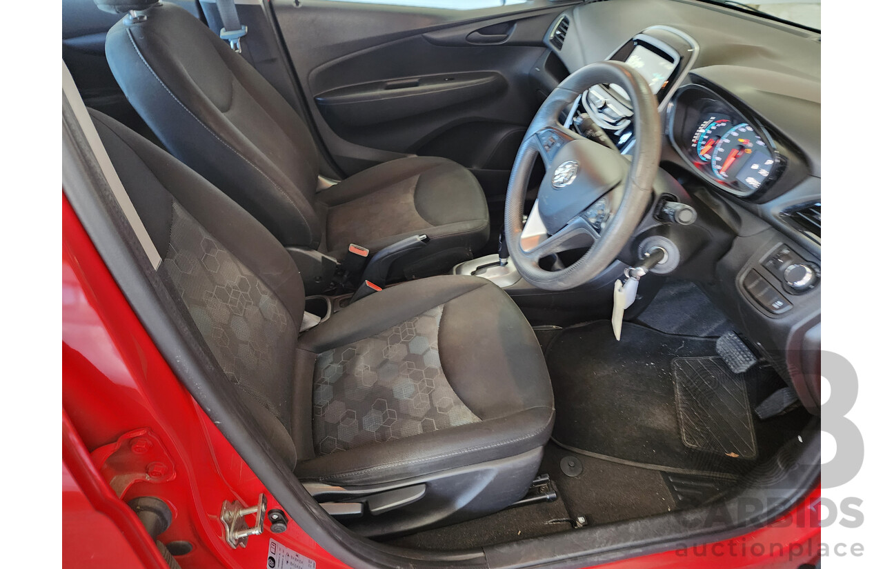 08/2017 Holden Barina Spark LS MP MY18 5d Hatchback Red 1.2L