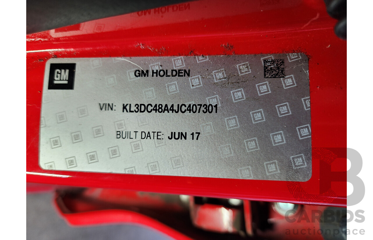 08/2017 Holden Barina Spark LS MP MY18 5d Hatchback Red 1.2L