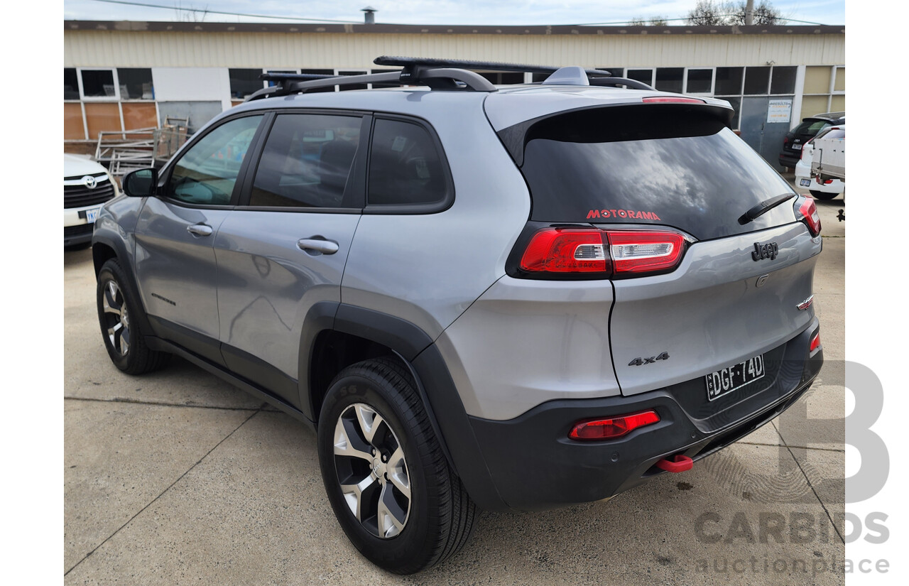 08/2014 Jeep Cherokee Trailhawk (4x4) KL 4D Wagon Billet Silver Metallic 3.2L