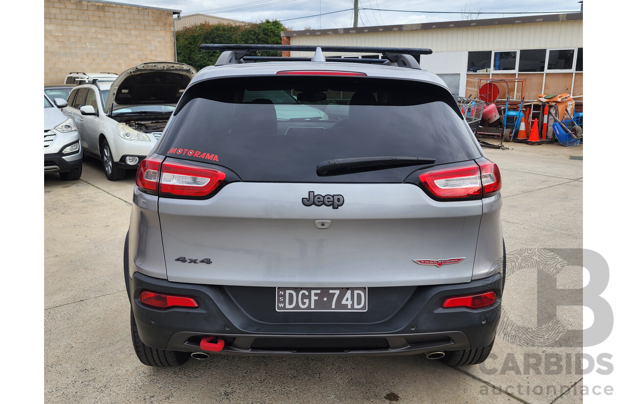08/2014 Jeep Cherokee Trailhawk (4x4) KL 4D Wagon Billet Silver Metallic 3.2L