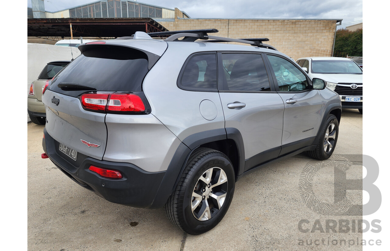 08/2014 Jeep Cherokee Trailhawk (4x4) KL 4D Wagon Billet Silver Metallic 3.2L
