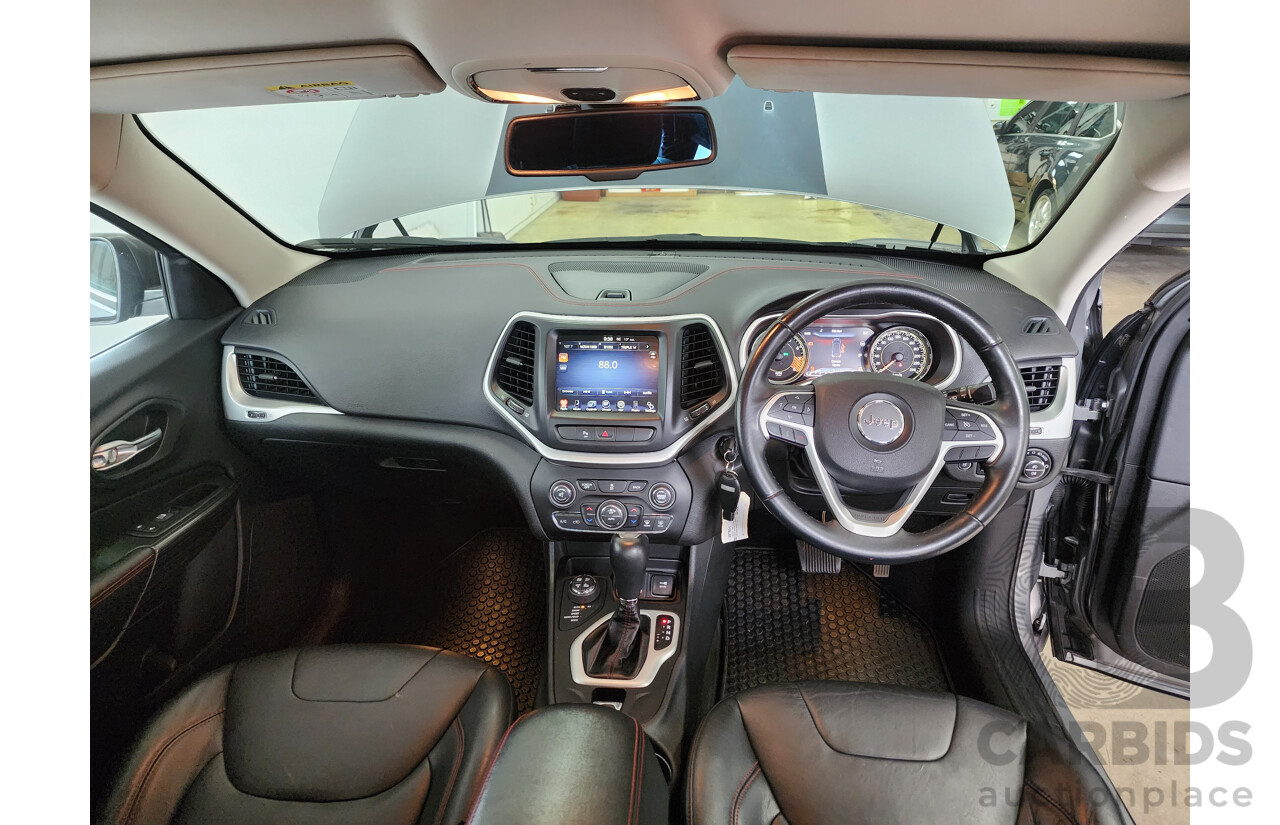 08/2014 Jeep Cherokee Trailhawk (4x4) KL 4D Wagon Billet Silver Metallic 3.2L