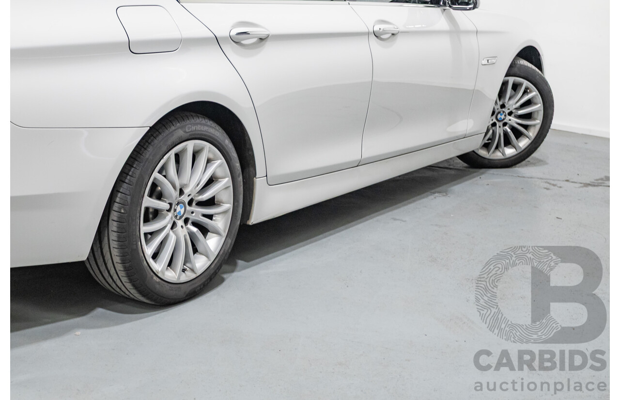 9/2014 BMW 520i Luxury Line F10 MY14 4d Sedan Alpin White Turbo 2.0L