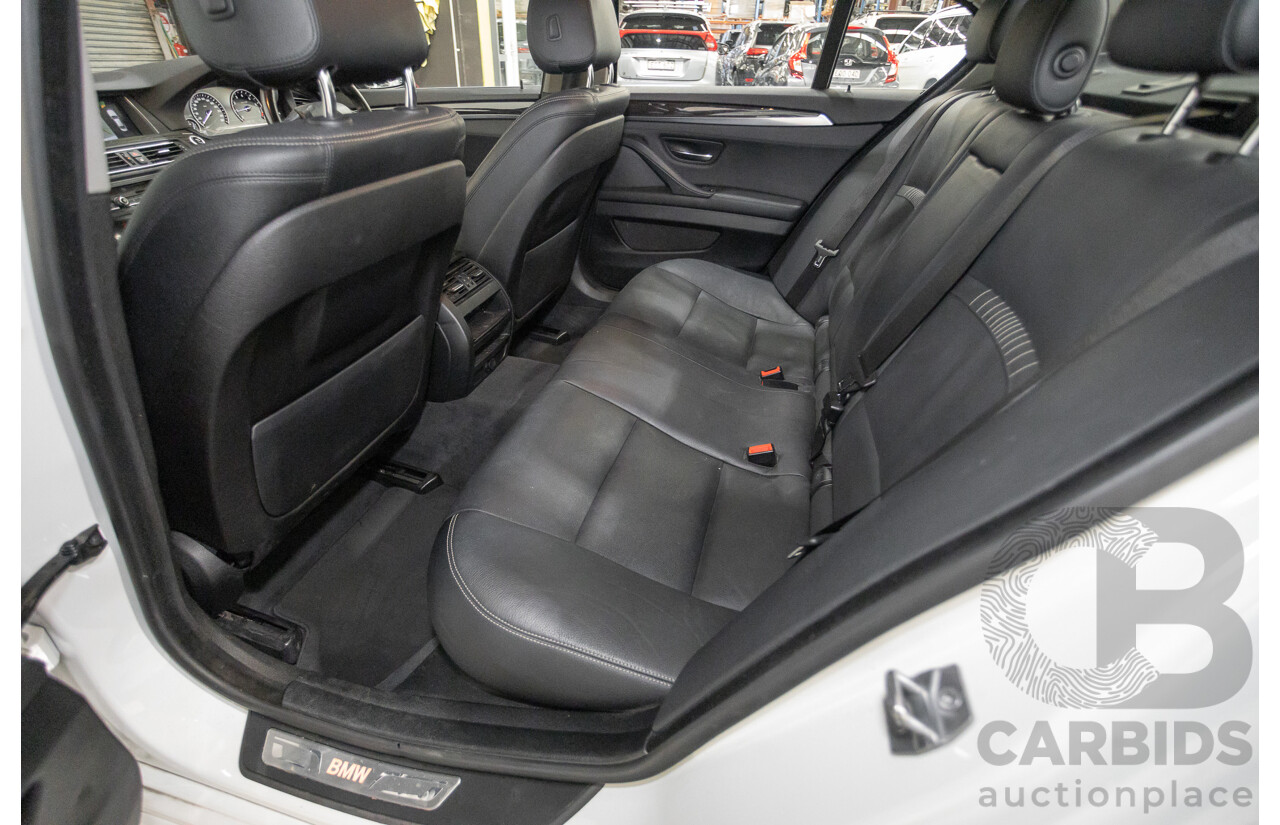 9/2014 BMW 520i Luxury Line F10 MY14 4d Sedan Alpin White Turbo 2.0L