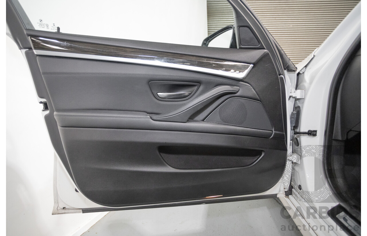 9/2014 BMW 520i Luxury Line F10 MY14 4d Sedan Alpin White Turbo 2.0L