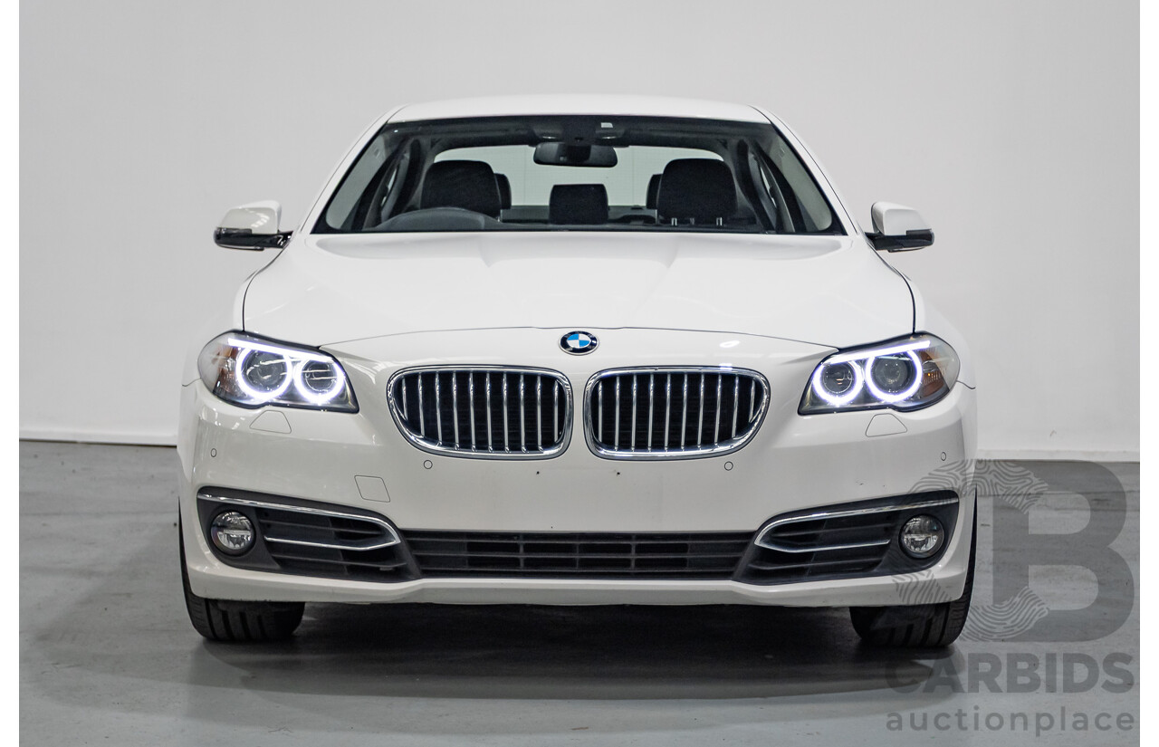 9/2014 BMW 520i Luxury Line F10 MY14 4d Sedan Alpin White Turbo 2.0L