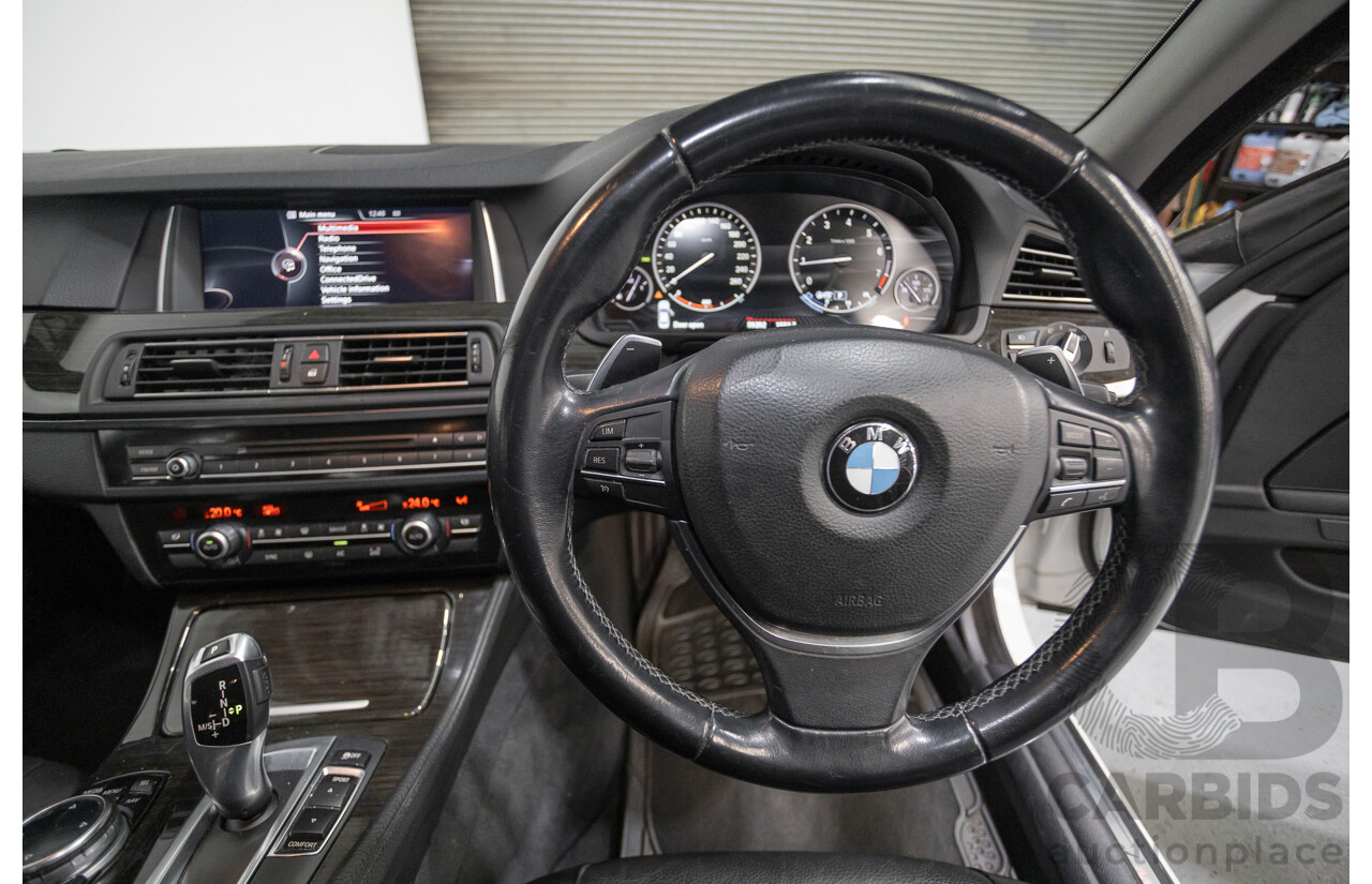9/2014 BMW 520i Luxury Line F10 MY14 4d Sedan Alpin White Turbo 2.0L