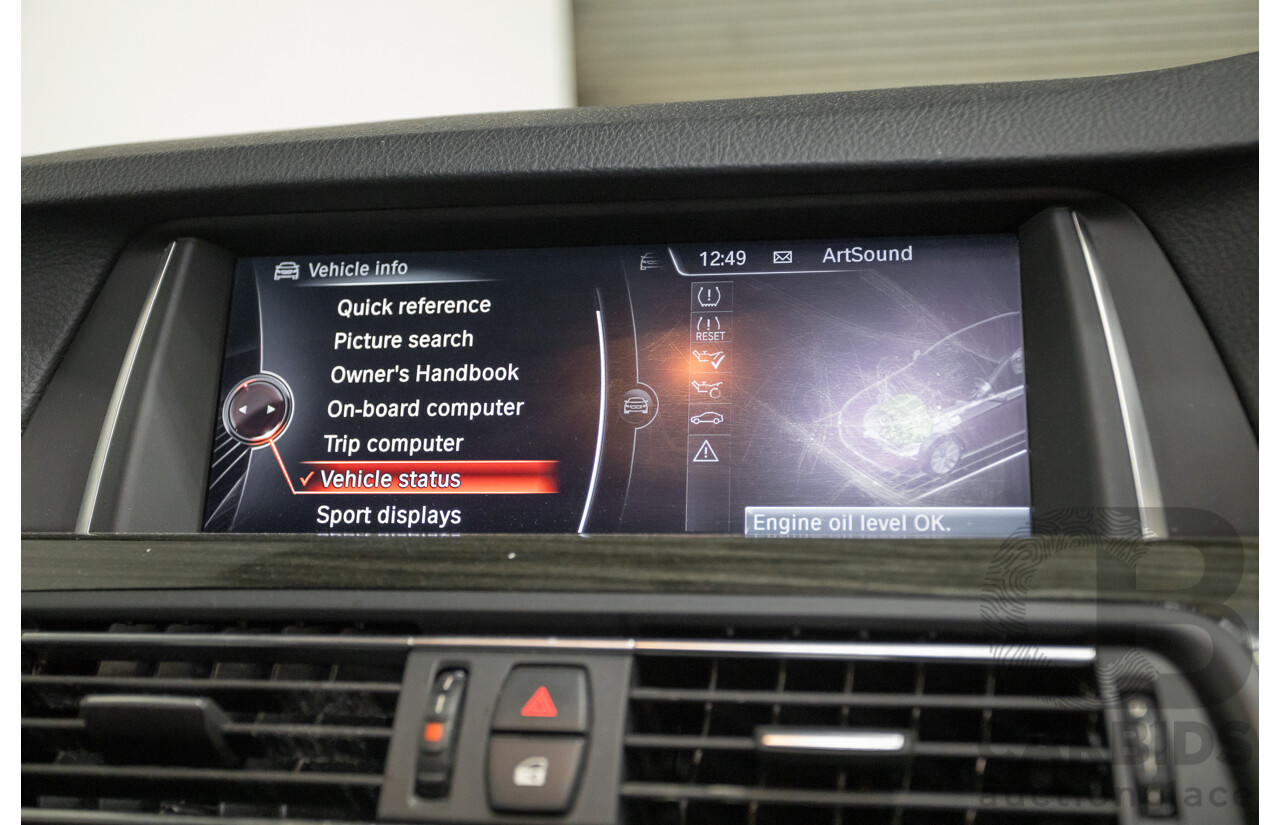 9/2014 BMW 520i Luxury Line F10 MY14 4d Sedan Alpin White Turbo 2.0L